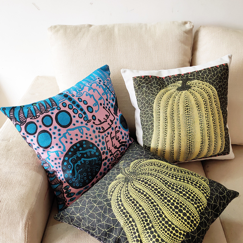 Japanese Style Simple Modern Yayoi Kusama Cushion Model House Pillowcase Home Hall Decoration Pillow Cover pillow case, 45x45cm
Japanese Style Simple Modern Yayoi Kusama Cushion Model House Pillowcase Home Hall Decoration Pillow Cover pillow case, 45x45cm