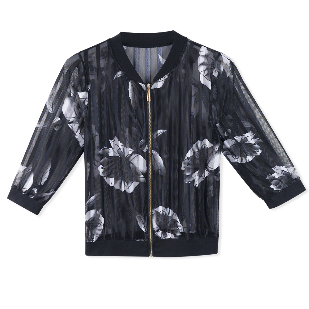 Neatie kiddie Summer Streetwear Fashion Casual Sunscreen Thin Jacket Women Coat Three Quarter Sleeve Zipper Slim Floral Outwear, Multi
Neatie kiddie Summer Streetwear Fashion Casual Sunscreen Thin Jacket Women Coat Three Quarter Sleeve Zipper Slim Floral Outwear, Multi