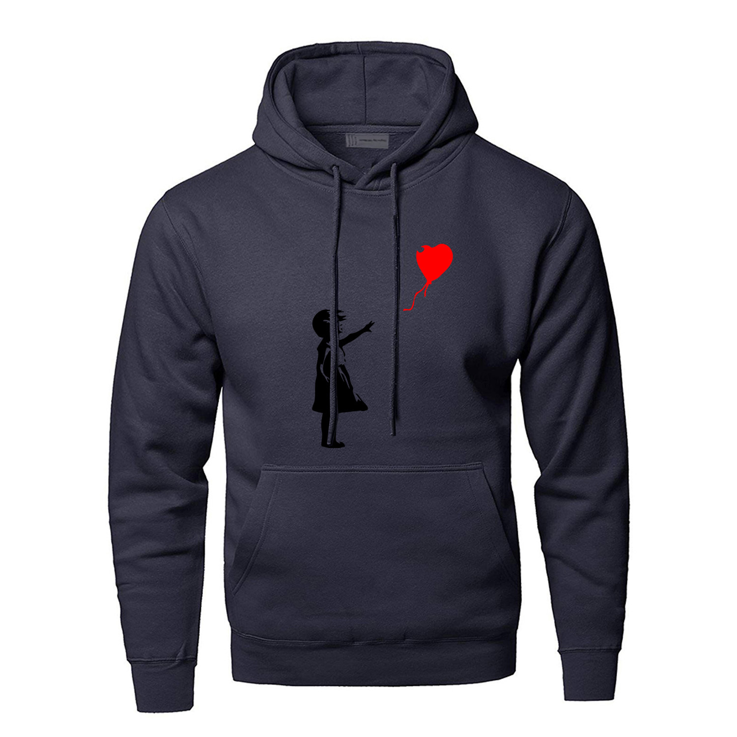World Peace Hoodies Sweatshirts Men Kcco Balloon Girl Banksy Love Hooded Sweatshirt Hoodie Winter Autumn Warm Print Streetwear T200104
