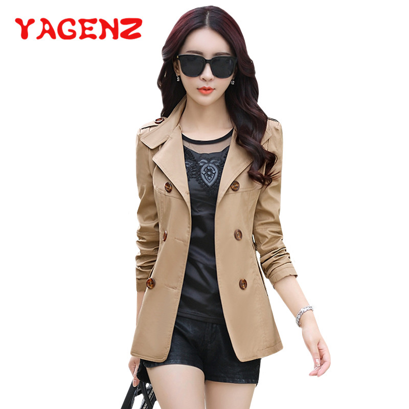 YAGENZ Short Coat Women Tops Chaqueta Mujer Spring And Autumn Coats And Jackets women Fashion Double-breasted Casual Jacket 287, Green
YAGENZ Short Coat Women Tops Chaqueta Mujer Spring And Autumn Coats And Jackets women Fashion Double-breasted Casual Jacket 287, Green