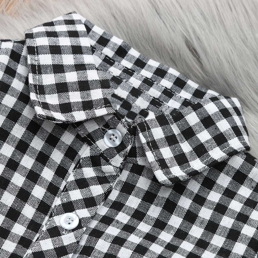 Kids clothes girls Clothing Set 2PCs Baby Outfits Clothes Plaid T-shirt Blouse Tops Long Pants Set roupas menina