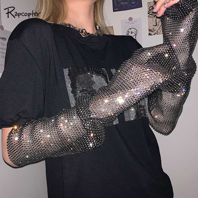Rapcopter Diamond Shiny Mesh Patchwork Oversized Tshirts Printed Casual T-shirt Women Summer Fashion T Shirt Harajuku Basic 2020, Black
Rapcopter Diamond Shiny Mesh Patchwork Oversized Tshirts Printed Casual T-shirt Women Summer Fashion T Shirt Harajuku Basic 2020, Black
