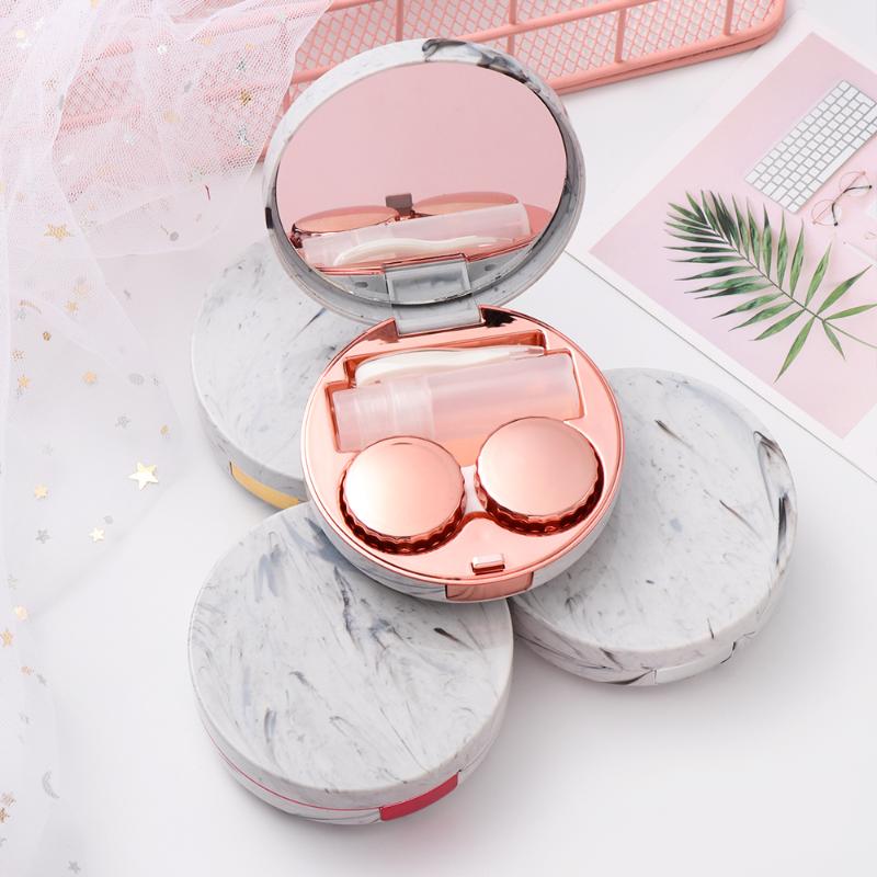 EIE Unisex Fashion Marble Stripe Contact Lens Mini Colorful Round Reflective Travel Holder Container Storage Soaking Box Case
EIE Unisex Fashion Marble Stripe Contact Lens Mini Colorful Round Reflective Travel Holder Container Storage Soaking Box Case