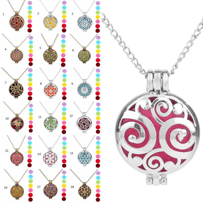 Aroma Diffuser Necklace Open Lockets Pendant Perfume Essential Oil Locket Necklace 70cm Chain with Felt Pads
Aroma Diffuser Necklace Open Lockets Pendant Perfume Essential Oil Locket Necklace 70cm Chain with Felt Pads