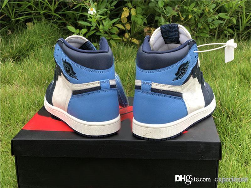 2019 Authentic 1 High OG UNC Air Leather Obsidian University Blue Retro Sail 1S 555088-140 Men Outdoor Shoes Sneakers With Original Box
2019 Authentic 1 High OG UNC Air Leather Obsidian University Blue Retro Sail 1S 555088-140 Men Outdoor Shoes Sneakers With Original Box