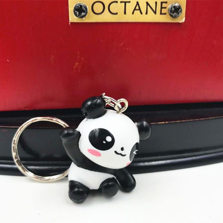 Cute Cartoon Lovely Panda Keychain Car Key Chain Keyring Bag Phone Pendant Mix 24pcs/Lot Wholesale High Quality