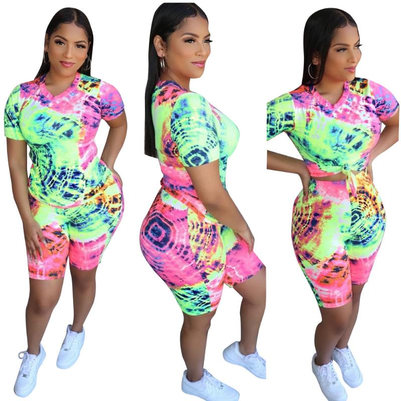 Summer Women Casual Yoga Running Sets Floral Print T-shirt Crop Tops +Shorts Sport Tie-dyed Outwear Outfits Fashion Clothes Sets, Green
Summer Women Casual Yoga Running Sets Floral Print T-shirt Crop Tops +Shorts Sport Tie-dyed Outwear Outfits Fashion Clothes Sets, Green