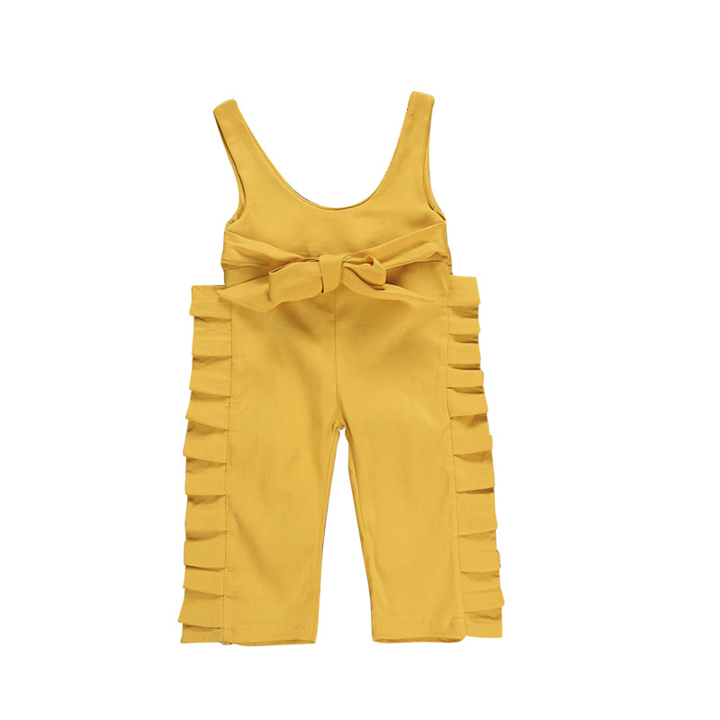 Kids Baby Girls Ruffle Sleeveless Solid Romper Overalls Bib Long Pants Jumpsuit Overalls Outfits Summer Clothes, As pic
Kids Baby Girls Ruffle Sleeveless Solid Romper Overalls Bib Long Pants Jumpsuit Overalls Outfits Summer Clothes, As pic