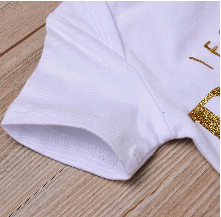 Promotion Newborn Baby Clothing Sets Kids Clothes Letter Print Romper Broken Flower Ruffled Bow Shorts Suits For Infant Toddlers Dresses