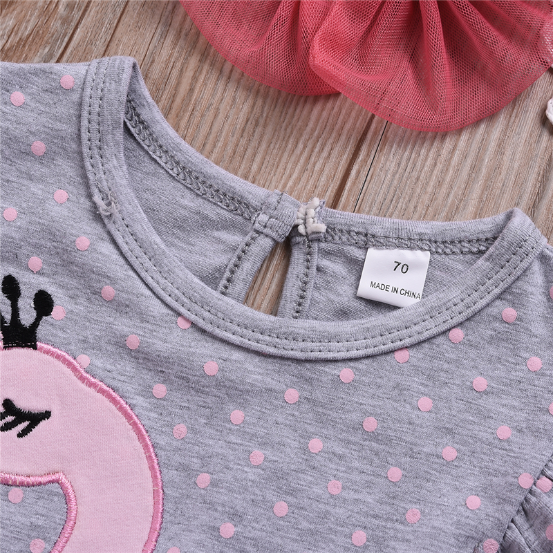 Infant baby girls swan dot rompers with bow headband lace Tulle jumpsuits bodysuit onesies fashion boutique kids clothes 0-24M B11