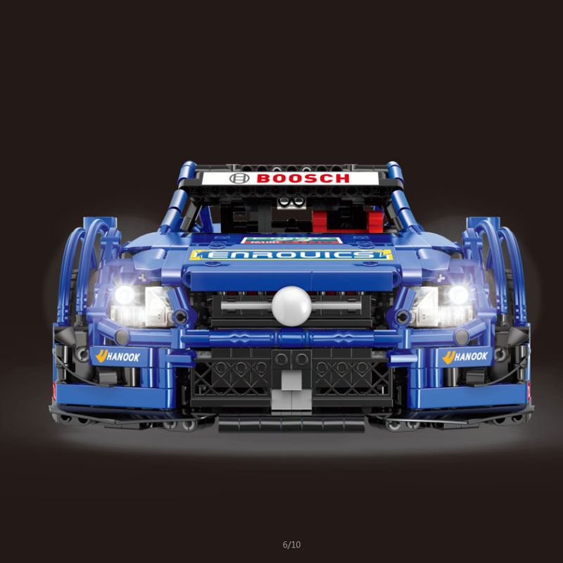 APP Remote Control Motorized C63 Blue Super Racing Car Building Blocks Bricks Mould King Compatible Legoing 13073 AGM MOC-6687 Birthday Toys Children 