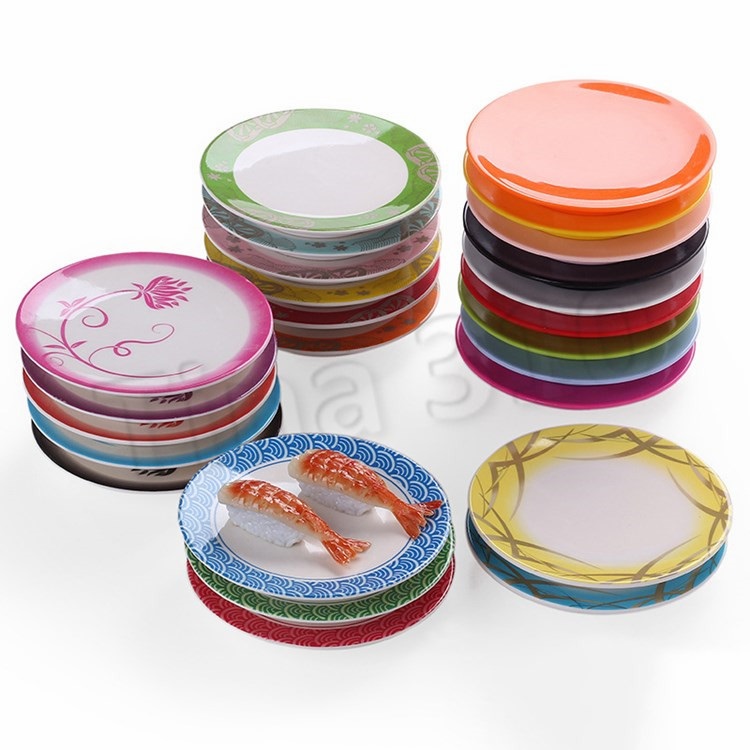 Pan Dinner plate Food Sushi Melamine Dish Rotary Sushi Plate Round Colorful Conveyor Belt Sushi Serving Plates Dinnerware By sea T2I5650, Multi
Pan Dinner plate Food Sushi Melamine Dish Rotary Sushi Plate Round Colorful Conveyor Belt Sushi Serving Plates Dinnerware By sea T2I5650, Multi