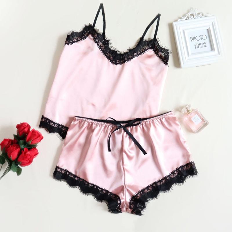 Sexy Women Pajamas 2 Pieces Sets Satin Sleepwear Pijama Silk Home Wear Embroidery Sleep Lounge Thin Pyjama Pizama Damska Bawelna, Blue
Sexy Women Pajamas 2 Pieces Sets Satin Sleepwear Pijama Silk Home Wear Embroidery Sleep Lounge Thin Pyjama Pizama Damska Bawelna, Blue