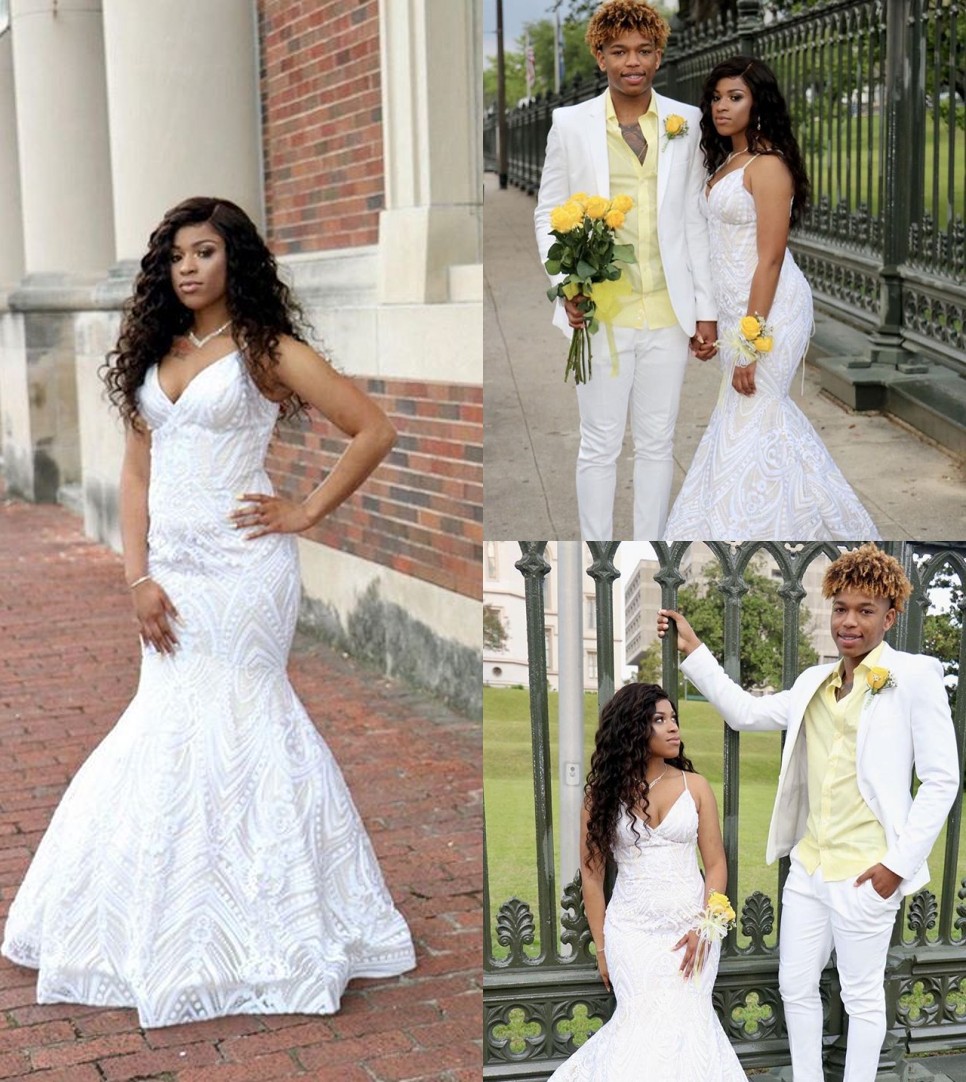 2019 White Mermaid Wedding Dress Sexy Beach Bohemian Spaghetti Bridal Gown Plus Size Lace Wedding Gown Custom Made, Gold
2019 White Mermaid Wedding Dress Sexy Beach Bohemian Spaghetti Bridal Gown Plus Size Lace Wedding Gown Custom Made, Gold
