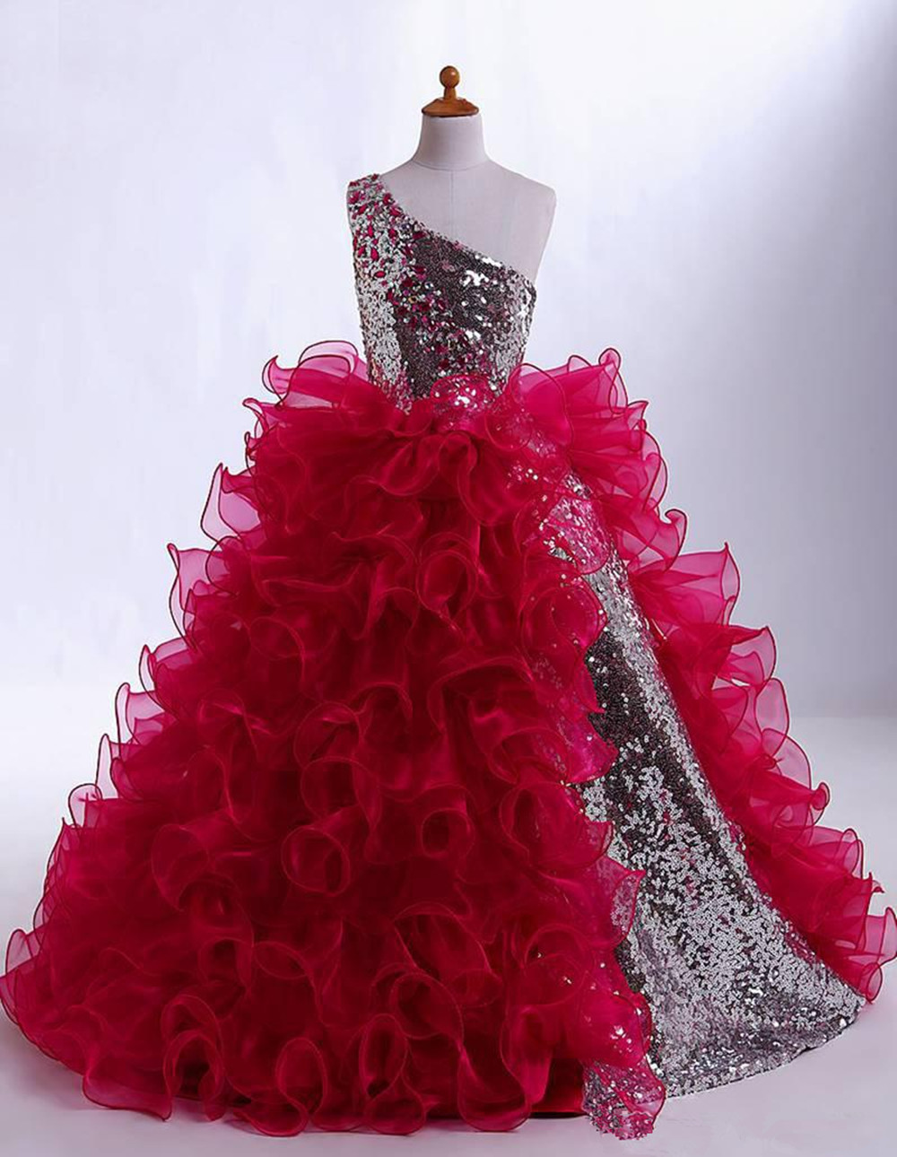 One Shoulder Glitz … - image