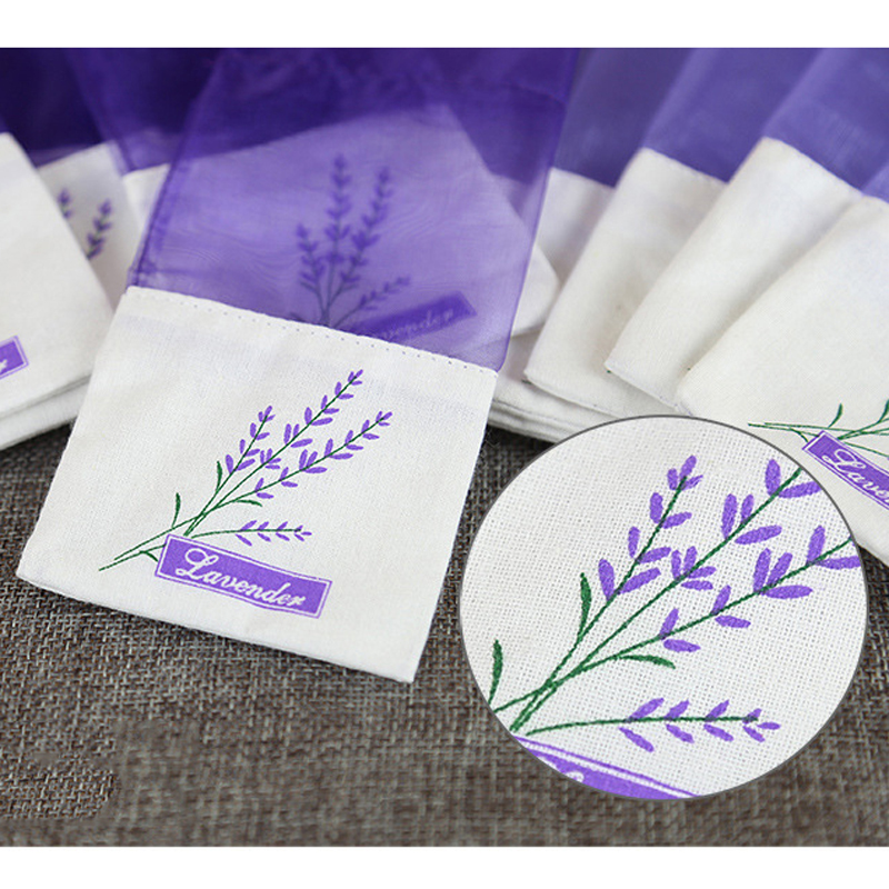 Purple Cotton Organza Lavender Sachet Bag DIY Dried Flower Sweet Bursa Wardrobe Mouldproof Gift Bag Fragrance Bag Wholesale DBC BH3106