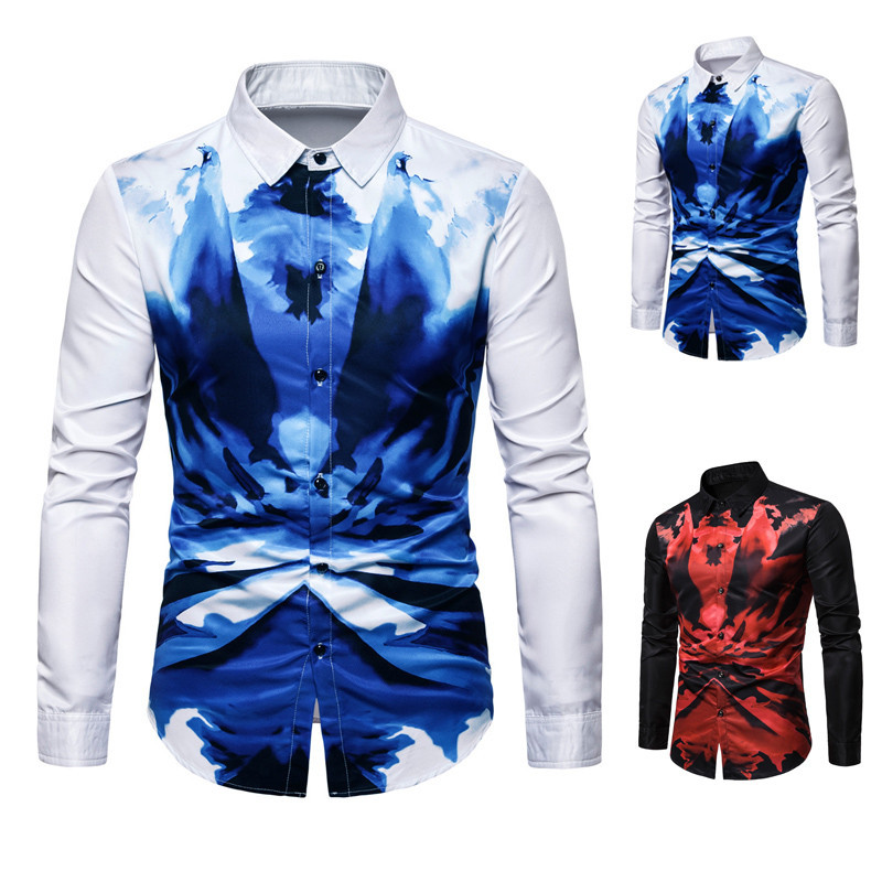 Men's brand new creative personality business casual long-sleeve printed shirt men shirt hawaiian black men dress
Men's brand new creative personality business casual long-sleeve printed shirt men shirt hawaiian black men dress