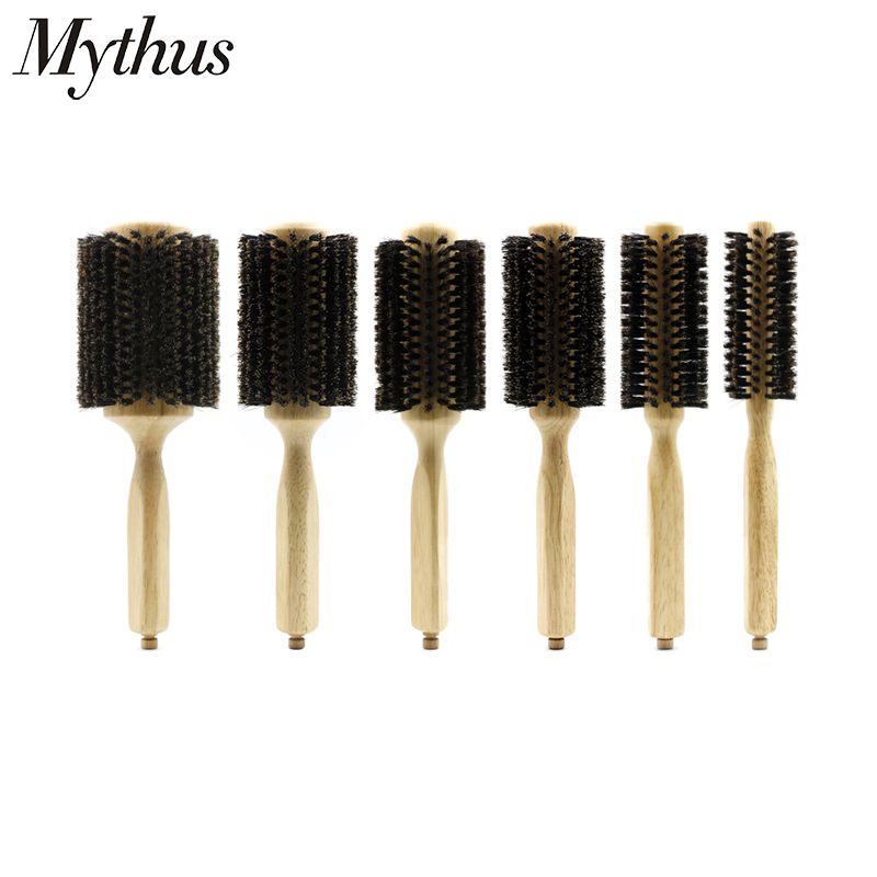 6 Sizes Barber Salon Wood Handle Boar Bristles Round Brush With Removable Tail Hairdressing Professional In Comb
6 Sizes Barber Salon Wood Handle Boar Bristles Round Brush With Removable Tail Hairdressing Professional In Comb