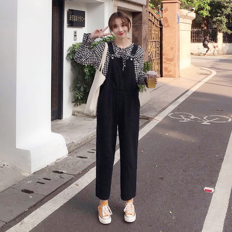 2020 New Style Suspender Pants Women' CHIC Harajuku Loose Casual Wide-Leg One-piece Jeans, Black
2020 New Style Suspender Pants Women' CHIC Harajuku Loose Casual Wide-Leg One-piece Jeans, Black