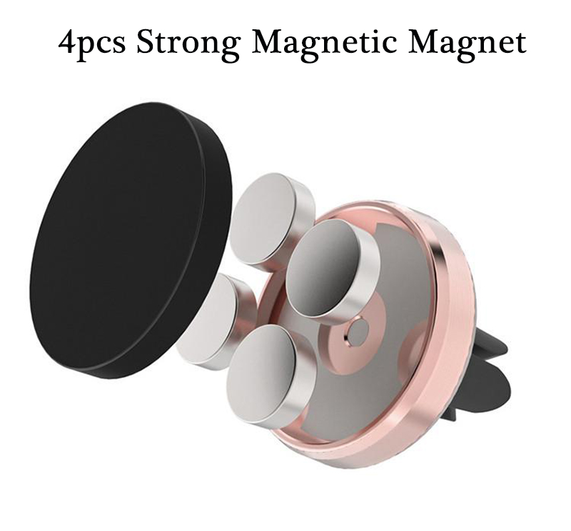 Universal Car Magnetic Air Vent Mount Holder Stand Mobile Phone Strong Magnet for iPhone 16 15 14 13 7 8 Plus X