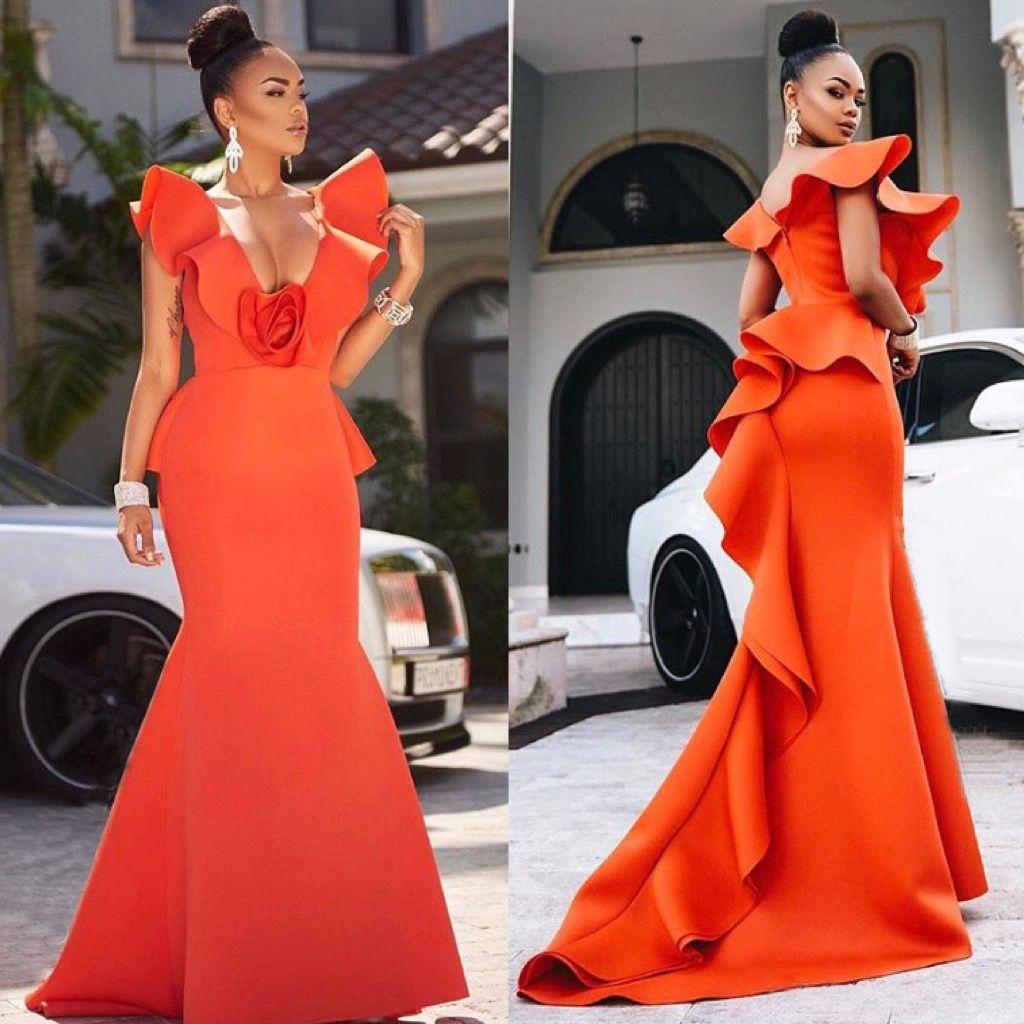 2020 Orange Mermaid Prom Dresses V Neck Sleeveless Satin Formal Evening Party Wear Plus Size African Sexy Dress, Dark red
2020 Orange Mermaid Prom Dresses V Neck Sleeveless Satin Formal Evening Party Wear Plus Size African Sexy Dress, Dark red