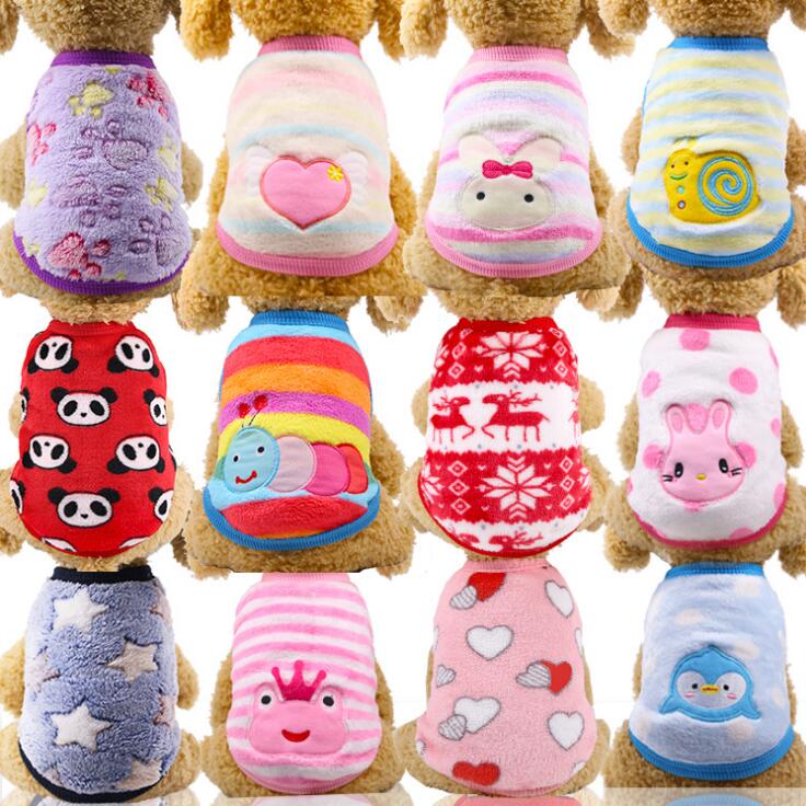 18 Designs dog costume flannel fabric warm pet cats dog clothes fleece dog apparel for autumn winter vest christmas decoration, As picture
18 Designs dog costume flannel fabric warm pet cats dog clothes fleece dog apparel for autumn winter vest christmas decoration, As picture