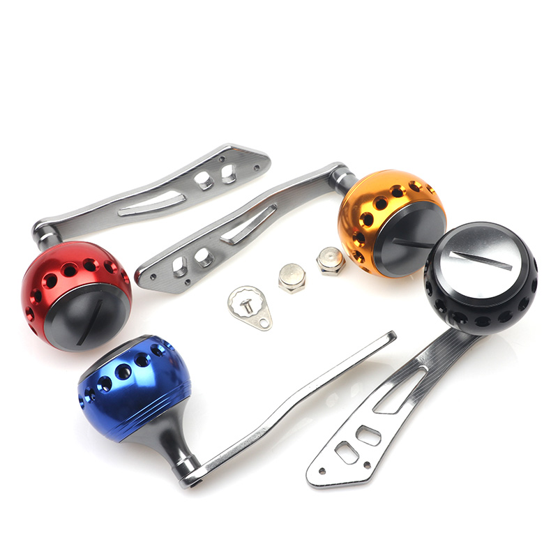 Rompin Fishing Reel Handle Aluminum Alloy EVA Knob Rocker Strong Durable Single Fishing Reel Handle Bait casting Reel Accessory