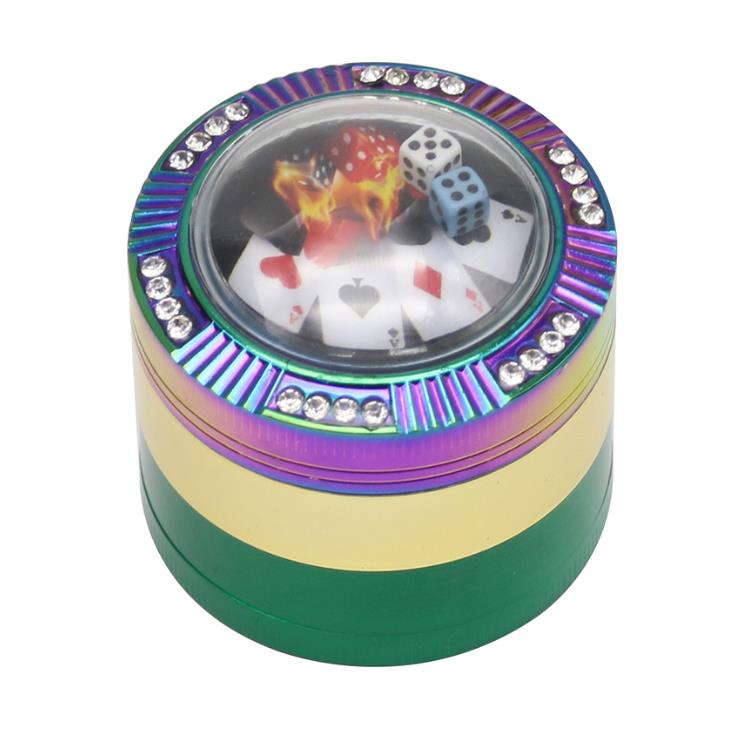 A New Fashion Metal Smoke Grinder with 4 Layers of Zinc Alloy Splice Colour Smoke Grinder 55mm
A New Fashion Metal Smoke Grinder with 4 Layers of Zinc Alloy Splice Colour Smoke Grinder 55mm