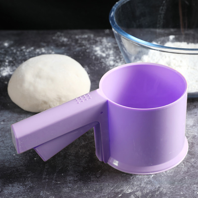 Baking Tools Flour Sieve Plastic Cup Shape Mechanical Flour Sieve Sugar Shaker With Manual
Baking Tools Flour Sieve Plastic Cup Shape Mechanical Flour Sieve Sugar Shaker With Manual