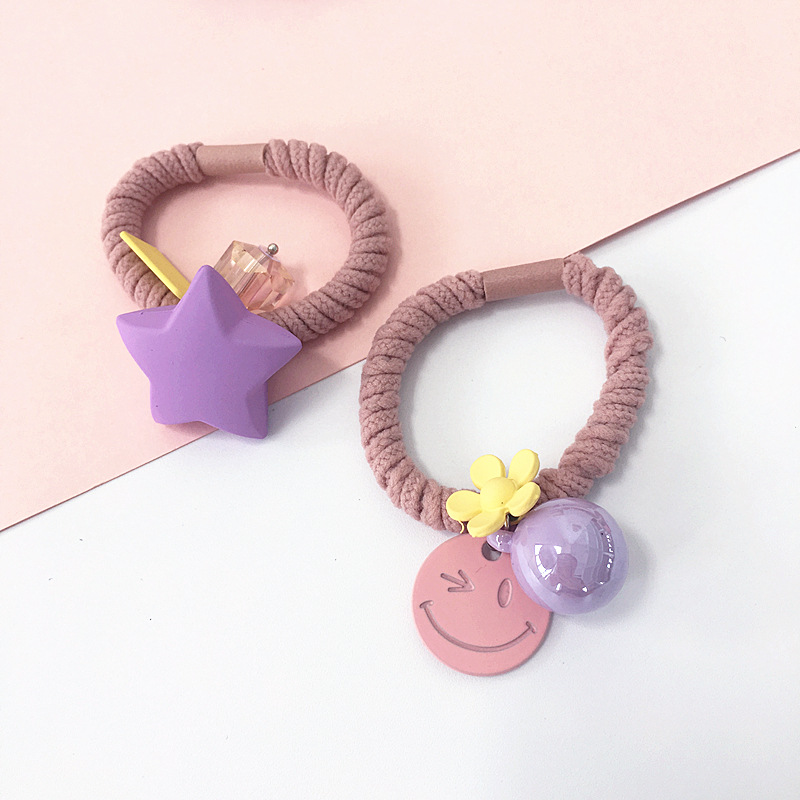 Korean Sweet Girl Crystal Colorful Bead Pentagram Face Elastic Hair Bands Women Fashion Ponytail Holder Hair Accessories
Korean Sweet Girl Crystal Colorful Bead Pentagram Face Elastic Hair Bands Women Fashion Ponytail Holder Hair Accessories