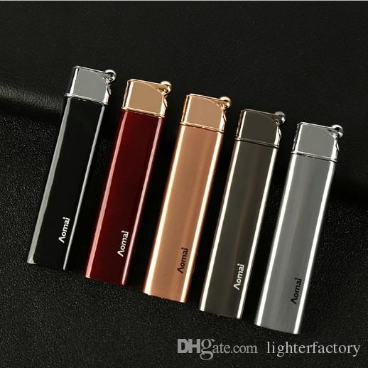 New Arrival Genuine Aomai Compact Jet Butane Lighter Torch Direct Windproof Lighter Electronic Red Flame Metal Ultra-thin
New Arrival Genuine Aomai Compact Jet Butane Lighter Torch Direct Windproof Lighter Electronic Red Flame Metal Ultra-thin