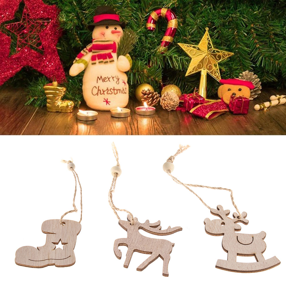 3PCS/set Christmas Wooden Pendants Wood DIY Crafts Xmas Tree Hanging Ornaments Party Decorations
3PCS/set Christmas Wooden Pendants Wood DIY Crafts Xmas Tree Hanging Ornaments Party Decorations