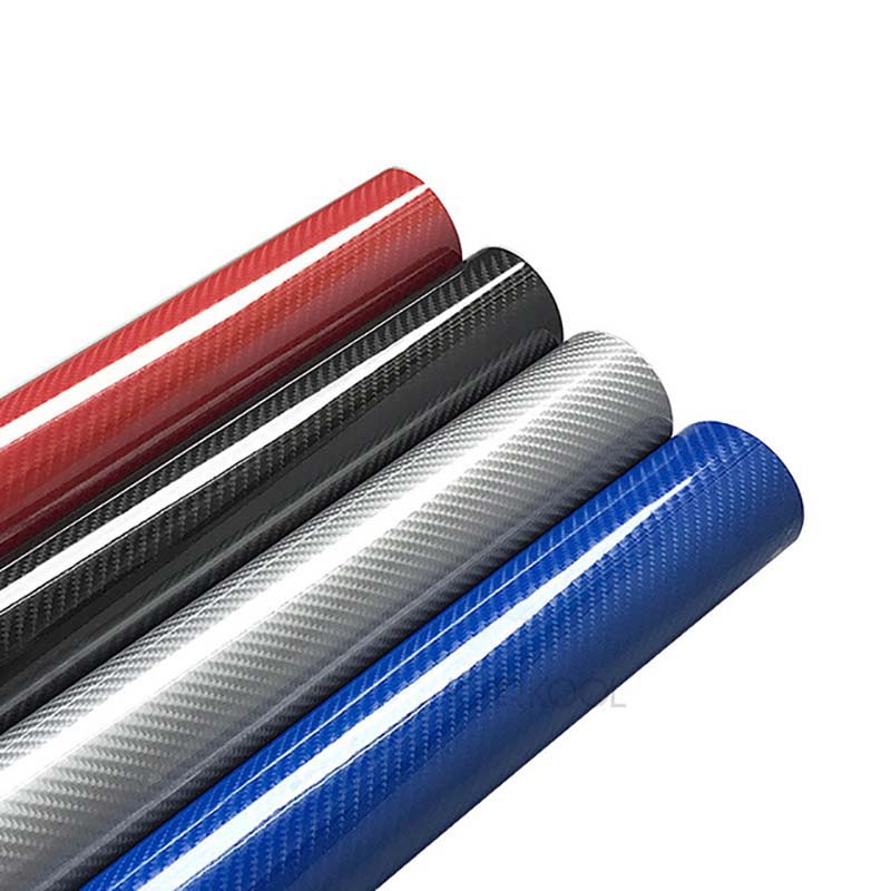 6D Carbon Fiber Vinyl Wrap Roll 1ft x 10ft, Super Glossy Car Wrap Film Featuring Bubble Free Air Release Technology, Car Motor DIY Interiors Exteriors