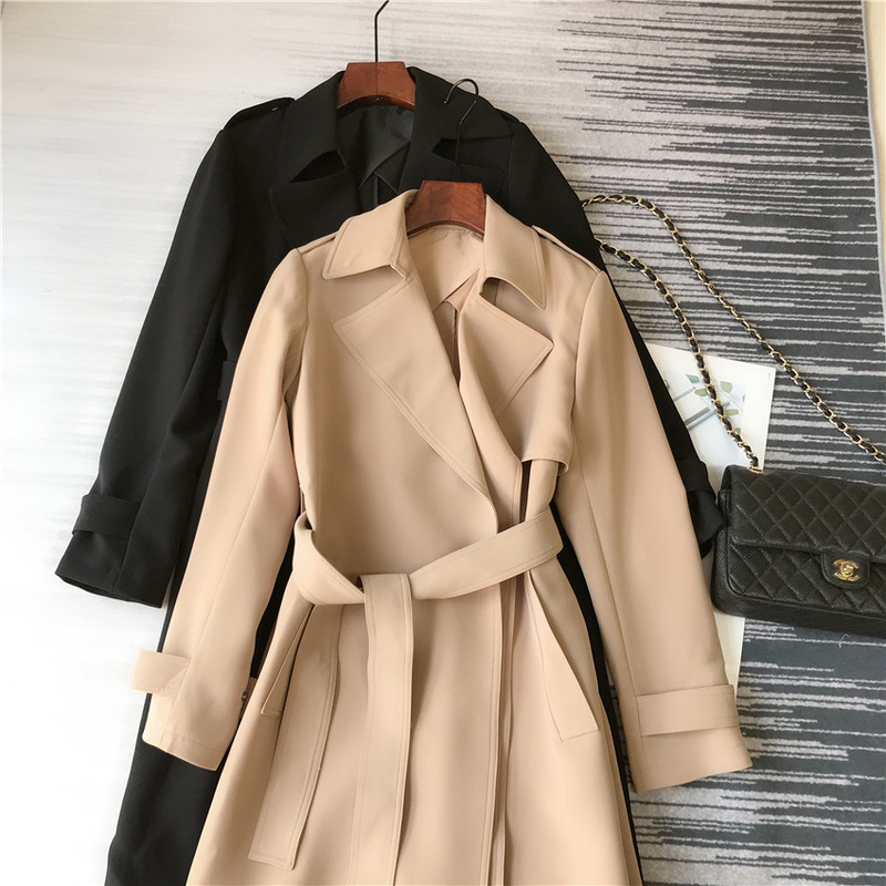 Ark 6000 + high order class type have the Japan trench coat acetate 20 spring new female long coat, Black
Ark 6000 + high order class type have the Japan trench coat acetate 20 spring new female long coat, Black