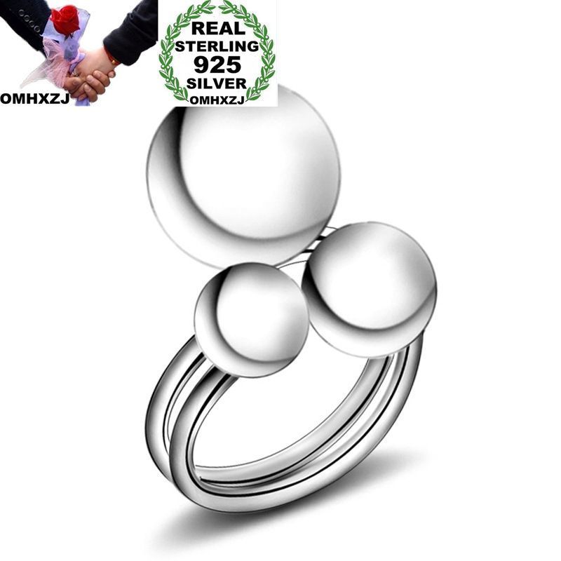 OMHXZJ Wholesale Personality Fashion OL Woman Girl Party Wedding Gift Three Balls Resizable 925 Sterling Silver Ring RN243
OMHXZJ Wholesale Personality Fashion OL Woman Girl Party Wedding Gift Three Balls Resizable 925 Sterling Silver Ring RN243