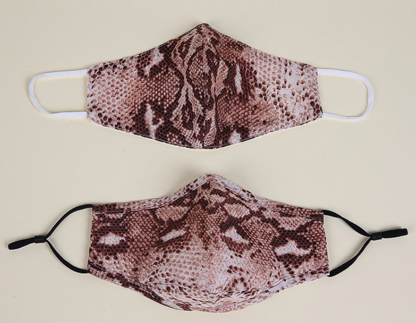 Stylish Cotton Face Mask Animal Print Leopard Cheetah Zebra Camouflage Double Layers Face Mouth Cover Washable Reusable