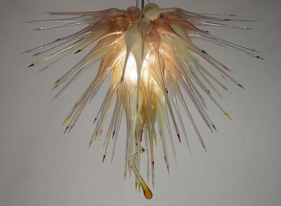 Super Luxurious Lamp Modern LED Flower Chandeliers Home Decor Lighting Hand Blown Murano Glass Romantic Pendant Lamps AC 110/120/220/240V