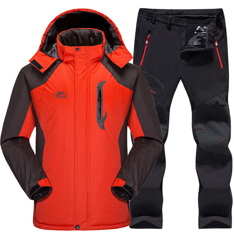 Ski Suit Men Waterproof Thermal Snowboard Fleece Jacket + Pants Male Mountain skiing and snowboarding Winter Snow Clothes Set, Black pants
Ski Suit Men Waterproof Thermal Snowboard Fleece Jacket + Pants Male Mountain skiing and snowboarding Winter Snow Clothes Set, Black pants