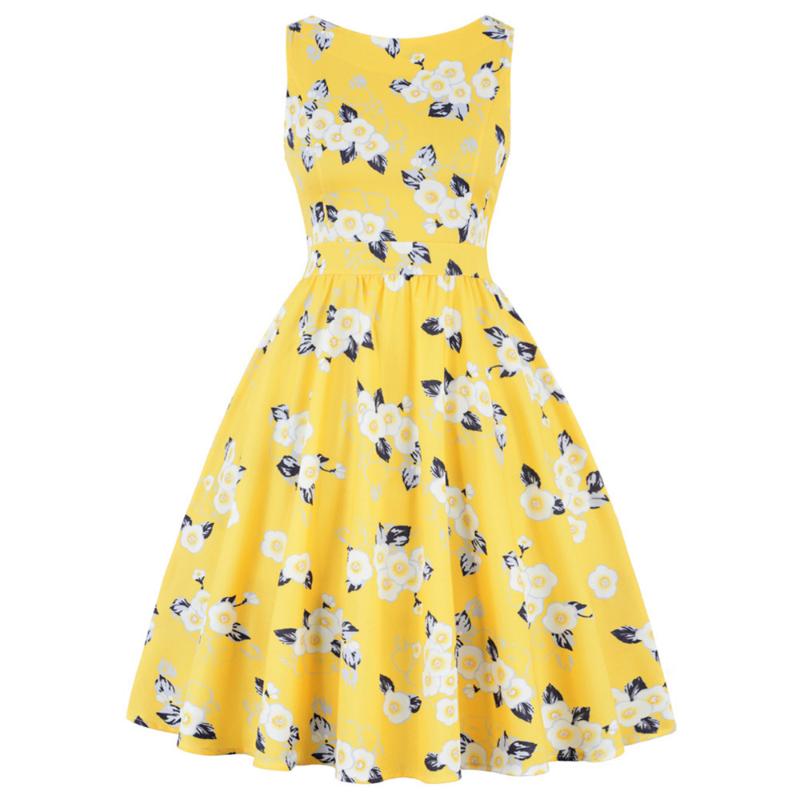 Plus Size Women Print Summer Retro Dress Round Neck Sleeveless 60s Rockabilly Swing Vintage Dress Party Vestidos Robe, Blue
Plus Size Women Print Summer Retro Dress Round Neck Sleeveless 60s Rockabilly Swing Vintage Dress Party Vestidos Robe, Blue