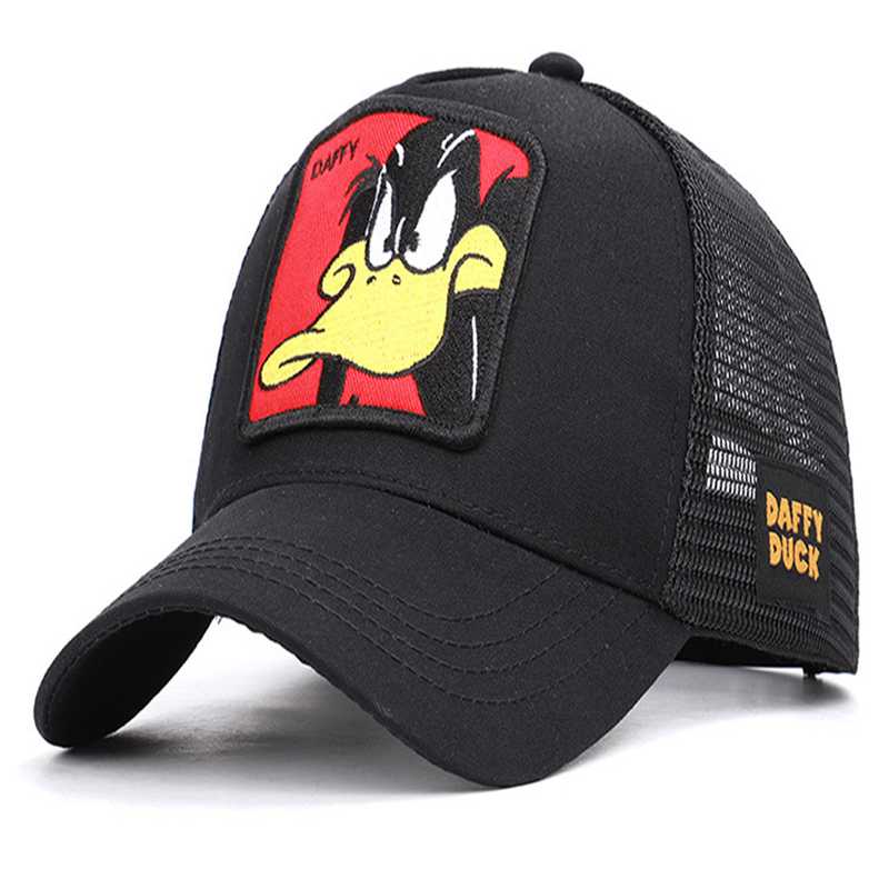 Fashion-Fashion Cartoon Anime Baseball Net Cap Summer Outdoor Baseball Cap TraStreet Shade Cool Hat Embroidery Print Cap