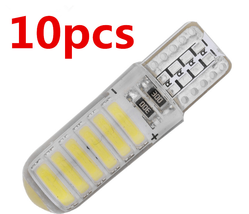 10x T10 Car Led Blub 12 7020 SMD License Plate Reading Light 147 168 194 Trunk Lamp Silica gel White Red Yellow Ice blue DC 12V, As pic
10x T10 Car Led Blub 12 7020 SMD License Plate Reading Light 147 168 194 Trunk Lamp Silica gel White Red Yellow Ice blue DC 12V, As pic