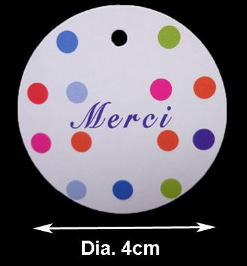 Dots Paper Gift Tags Thank you Merci Just for You Hand Made Party Favor Wedding Gift Wrap Paper Cards Hang Tags 1000 pcs