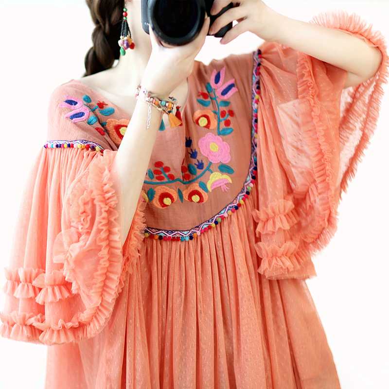 OriginalDesign AIGYPTOS Summer Women Blouses Lolita Sweet Cute Embroidery Flare Sleeve Oversized Casual Loose Mesh Chiffon Shirt, Orange
OriginalDesign AIGYPTOS Summer Women Blouses Lolita Sweet Cute Embroidery Flare Sleeve Oversized Casual Loose Mesh Chiffon Shirt, Orange