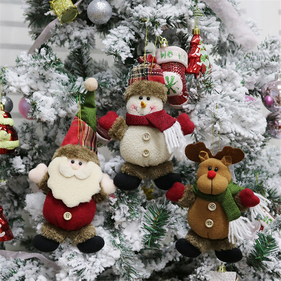Christmas Tree Plush Hanging Ornaments Xmas Decorations Festive Season Pendant Santa/Snowman/Reindeer Toy Doll Holiday Party Decor XBJK1910
Christmas Tree Plush Hanging Ornaments Xmas Decorations Festive Season Pendant Santa/Snowman/Reindeer Toy Doll Holiday Party Decor XBJK1910