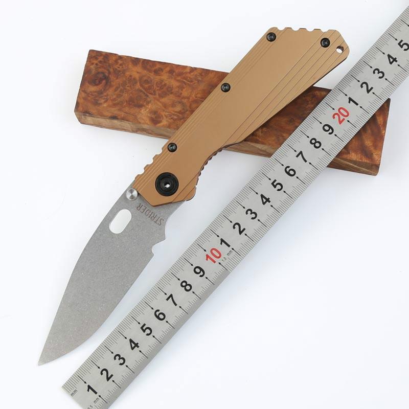 OEM STRIDER SMF Bronze Age D2 blade titanium alloy Handle Folding Pocket Knife Tactical Hunting Tool Knife xmas gift knife for man 1pcs Adul
OEM STRIDER SMF Bronze Age D2 blade titanium alloy Handle Folding Pocket Knife Tactical Hunting Tool Knife xmas gift knife for man 1pcs Adul
