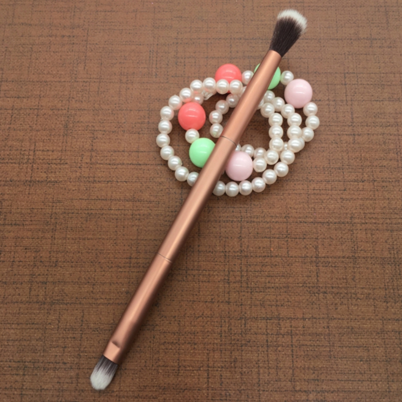 Wholesale Single double-ended aluminium tube eye brush eye shadow brushes Professional Cosmetic Make up Brush tools