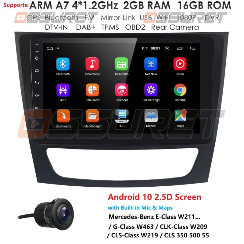 9'' Android 10 2G 2 Din Car radio Player GPS For E-class W211 E200 E220 E300 E350 E240 CLS CLASS W209 W219 SWC car dvd
9'' Android 10 2G 2 Din Car radio Player GPS For E-class W211 E200 E220 E300 E350 E240 CLS CLASS W209 W219 SWC car dvd