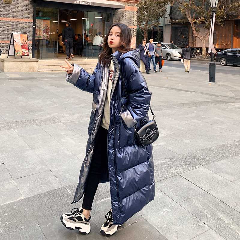 2020 Winter Coat Woman Long Fashion Glossy High Quality Thick Warm Parka Loose Hooded Jacket Commuting Leisure Female M38, Blue
2020 Winter Coat Woman Long Fashion Glossy High Quality Thick Warm Parka Loose Hooded Jacket Commuting Leisure Female M38, Blue