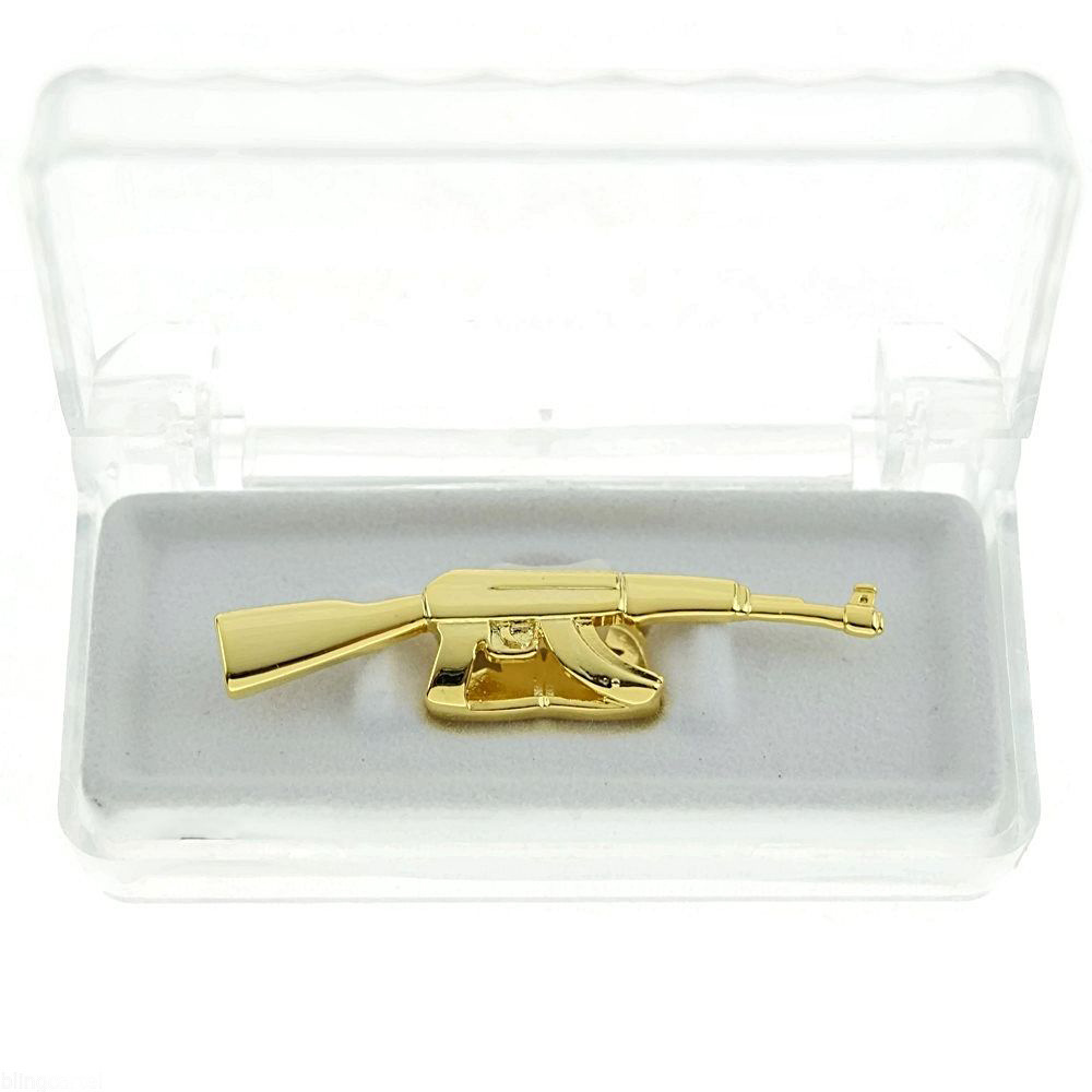 Gun Shape Teeth Grills Hip Hop Rapper Men Women Top Bottom Single TeethGrillz Tooth Clips Party Jewelry Gold Silver Color