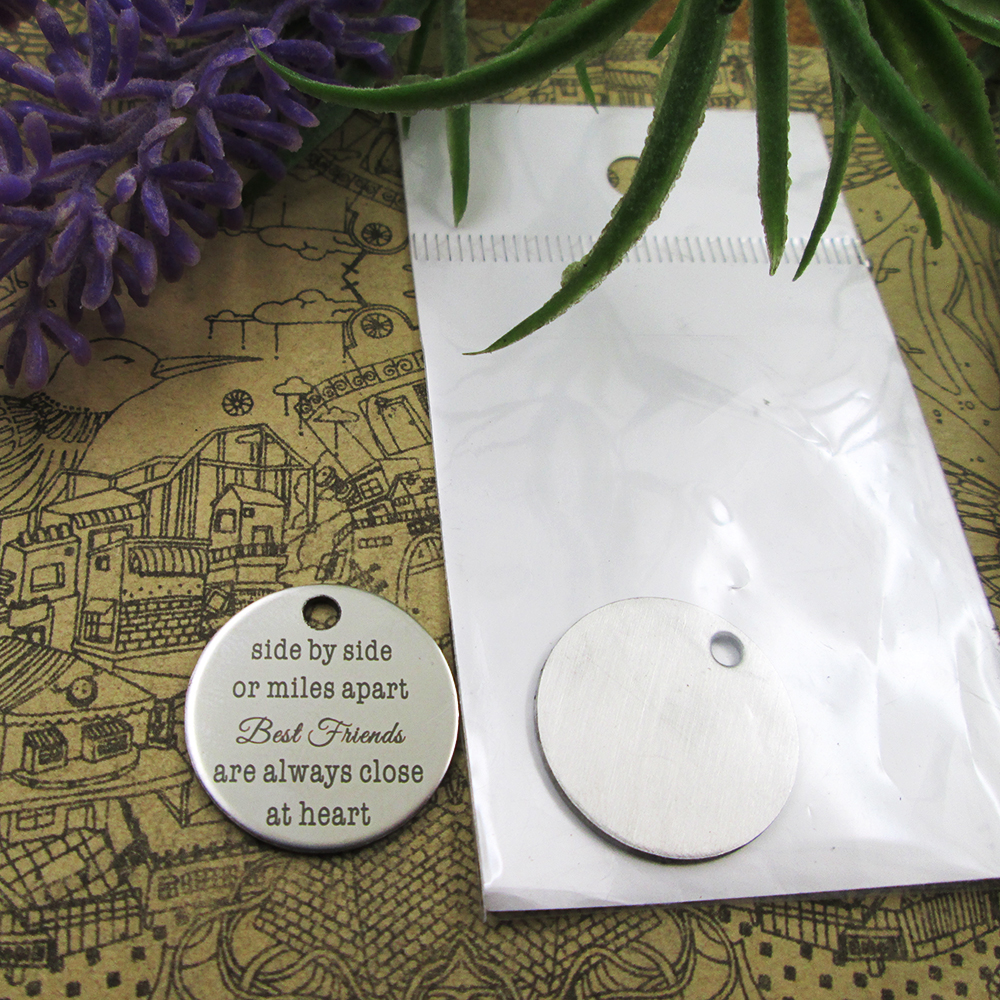 40pcs--"side by side or miles apart be st friends"stainless steel charms more style for choosing DIY Charms pendants necklace
40pcs--"side by side or miles apart be st friends"stainless steel charms more style for choosing DIY Charms pendants necklace